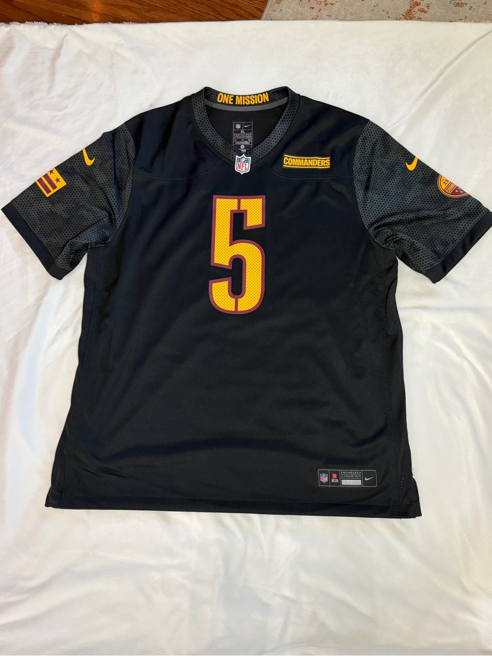 Nike Washington Commanders #5 Jayden Daniel’s Men's FB Jersey